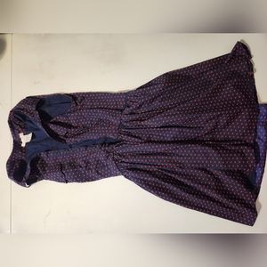 Delia's size small blue sleeveless dress wirh red hearts